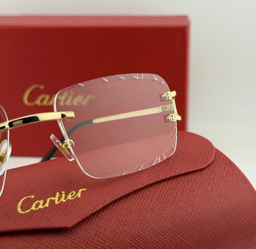 Cartiers Men's Rimless Metal Optical Glasses