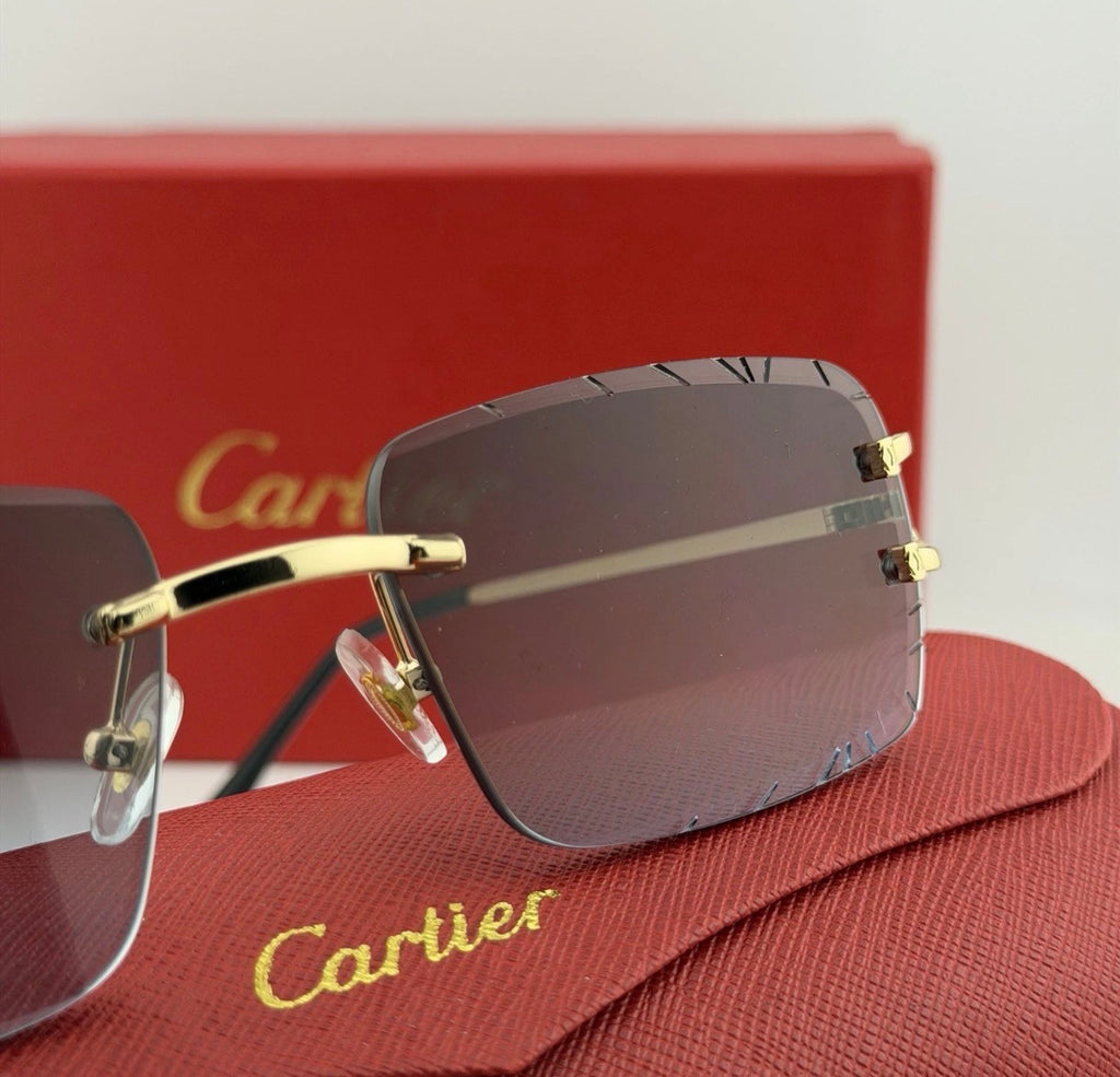 Men's Rimless Metal Optical Glasses