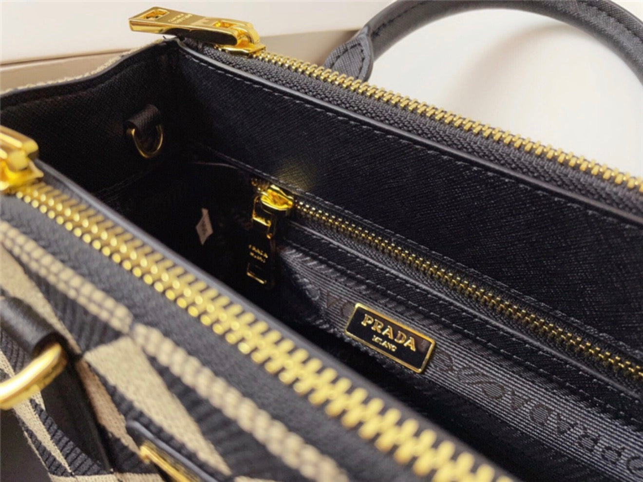 Prada Jacquard Saffiano