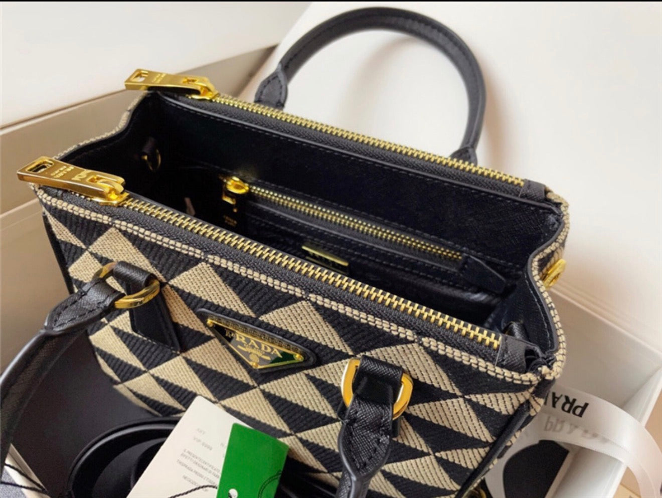 Prada Jacquard Saffiano