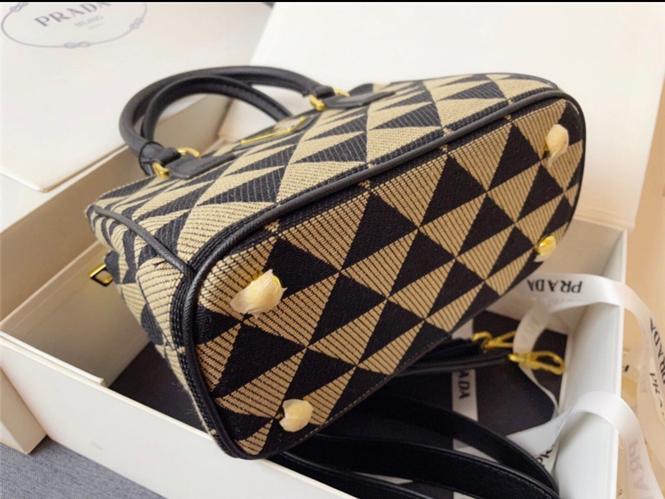 Prada Jacquard Saffiano